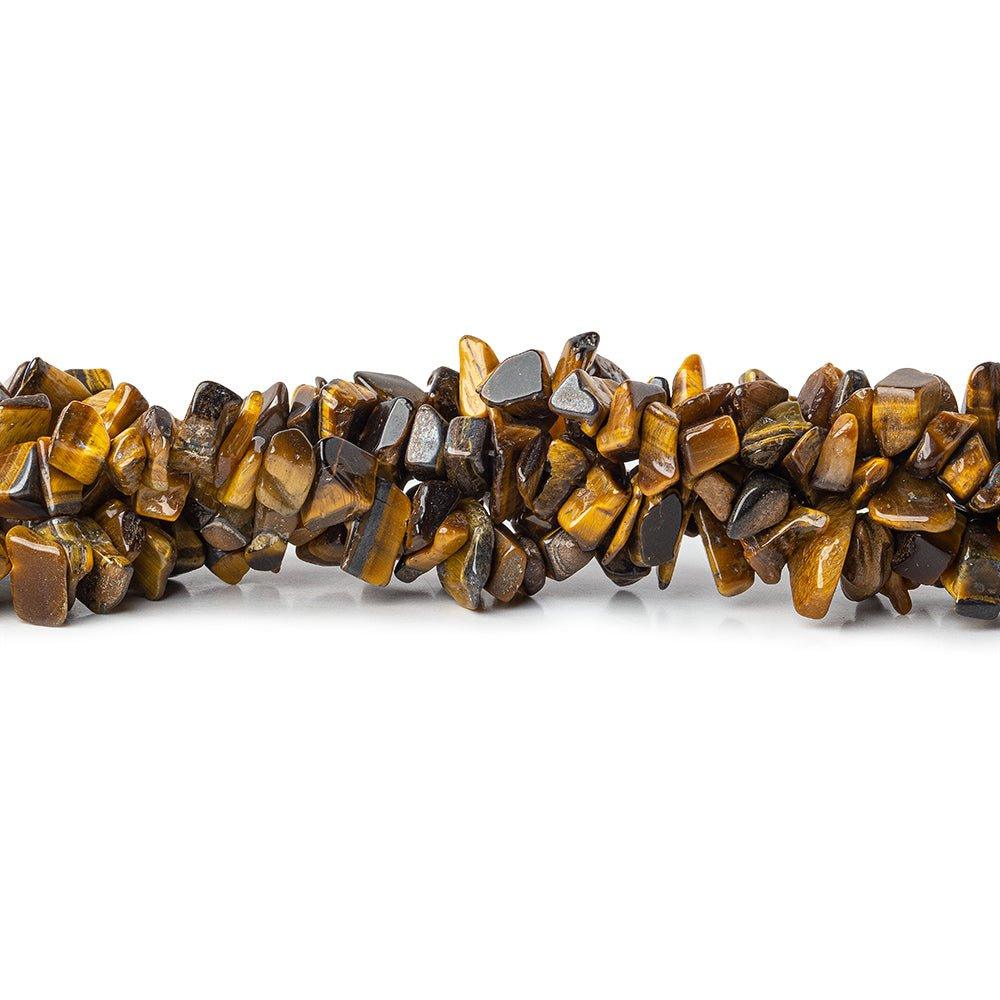 8mm Tiger Eye Chip Beads, 36 inch - The Bead Traders