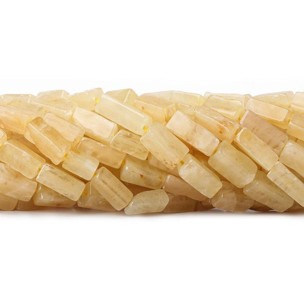8mm Yellow Aventurine Plain Rectangles 14 inch 34 beads