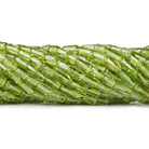 8x3mm Peridot Plain Tube Beads 14 inch - The Bead Traders