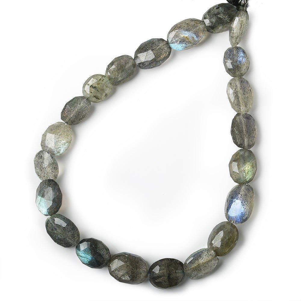 8x4-15x13mm Labradorite Faceted Ovals Lot of 2 strands 43 beads - The Bead Traders