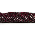 8x4mm Rhodolite Garnet Handcut Tubes 14 inch 45 beads - The Bead Traders