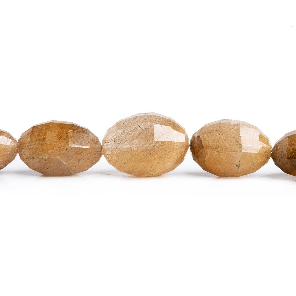 8x5-11x8mm Rutilated Quartz faceted oval beads 15 inch 40 pieces - The Bead Traders