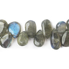 8x5-14x8mm Labradorite Plain Pear Bead Lot of 2 strands 124 beads - The Bead Traders