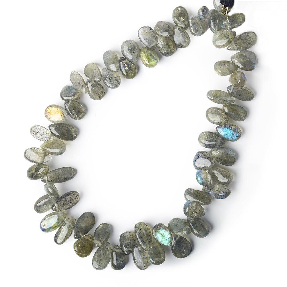 8x5-14x8mm Labradorite Plain Pear Bead Lot of 2 strands 124 beads - The Bead Traders