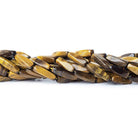 8x5mm Tiger Eye Faceted Rectangle Beads 14 inch - The Bead Traders