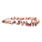 8x6-11x6mm Mystic Carnelian plain pear beads 8 inch 49 pieces - The Bead Traders