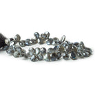 8x6-9x7mm Metallic Labradorite faceted pears 8 inch 60 beads - The Bead Traders
