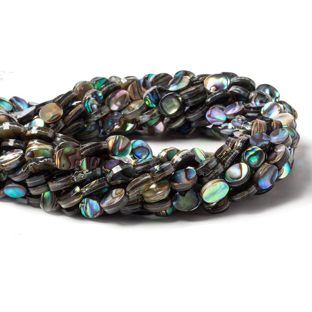 8x6mm Abalone plain oval beads 15.5 inch 49 pieces - The Bead Traders