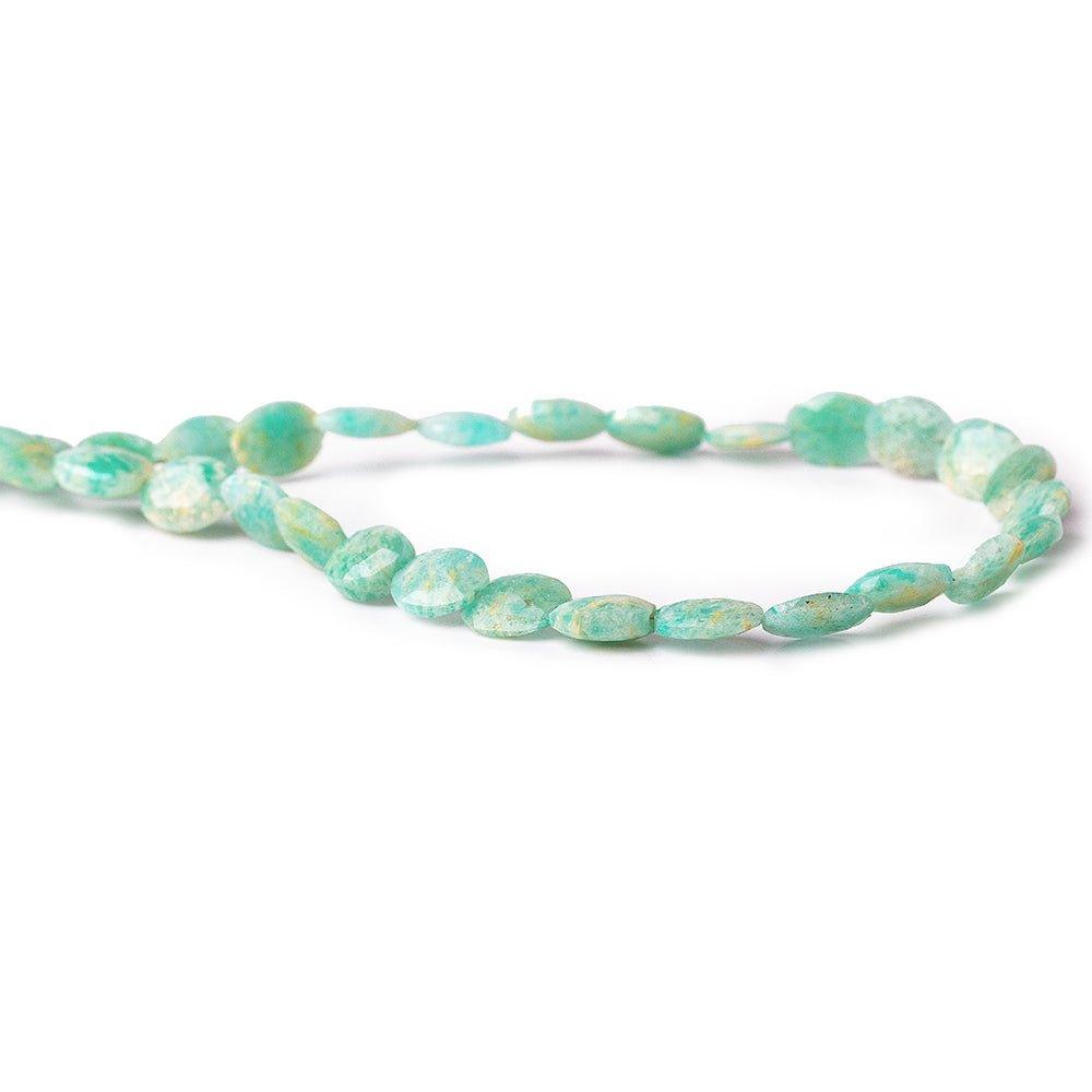 8x6mm Amazonite Faceted Oval Beads 8 inch 24 pieces - The Bead Traders