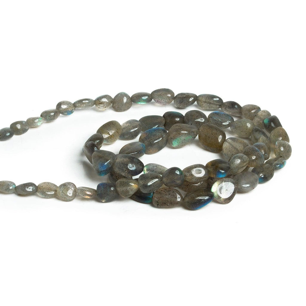 8x6mm Labradorite Plain Nuggets 12 inch 63 beads - The Bead Traders