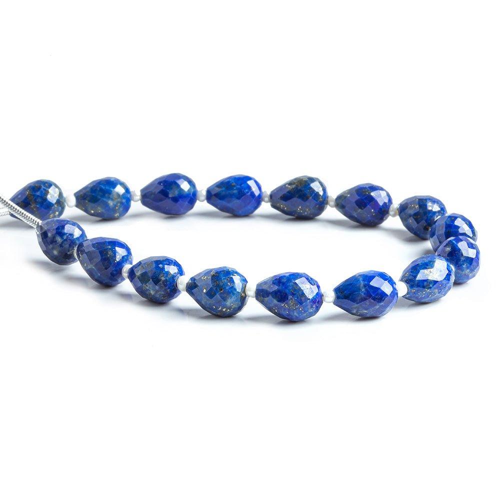 8x6mm Lapis Lazuli Faceted Teardrop Beads 6 inch 16 pieces - The Bead Traders