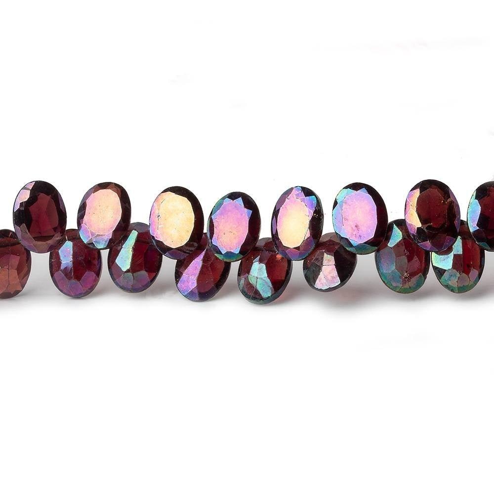 8x6mm Mystic Garnet Faceted Oval Beads 55 pieces - The Bead Traders