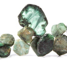 8x7-20x16mm Brazilian Emerald Top Drilled Natural Slices 8 inches 34 Beads - The Bead Traders