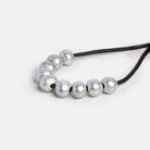 8x7-9x8mm Tri-Silver Off Round Large Hole Freshwater Pearl 15 inch 55 Beads - The Bead Traders