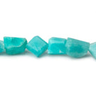 8x7mm-10x8mm Amazonite Faceted Nugget Beads 8 inch 22 pieces - The Bead Traders