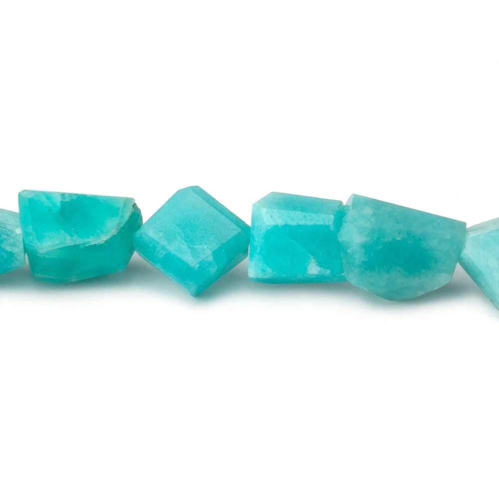 8x7mm-10x8mm Amazonite Faceted Nugget Beads 8 inch 22 pieces - The Bead Traders