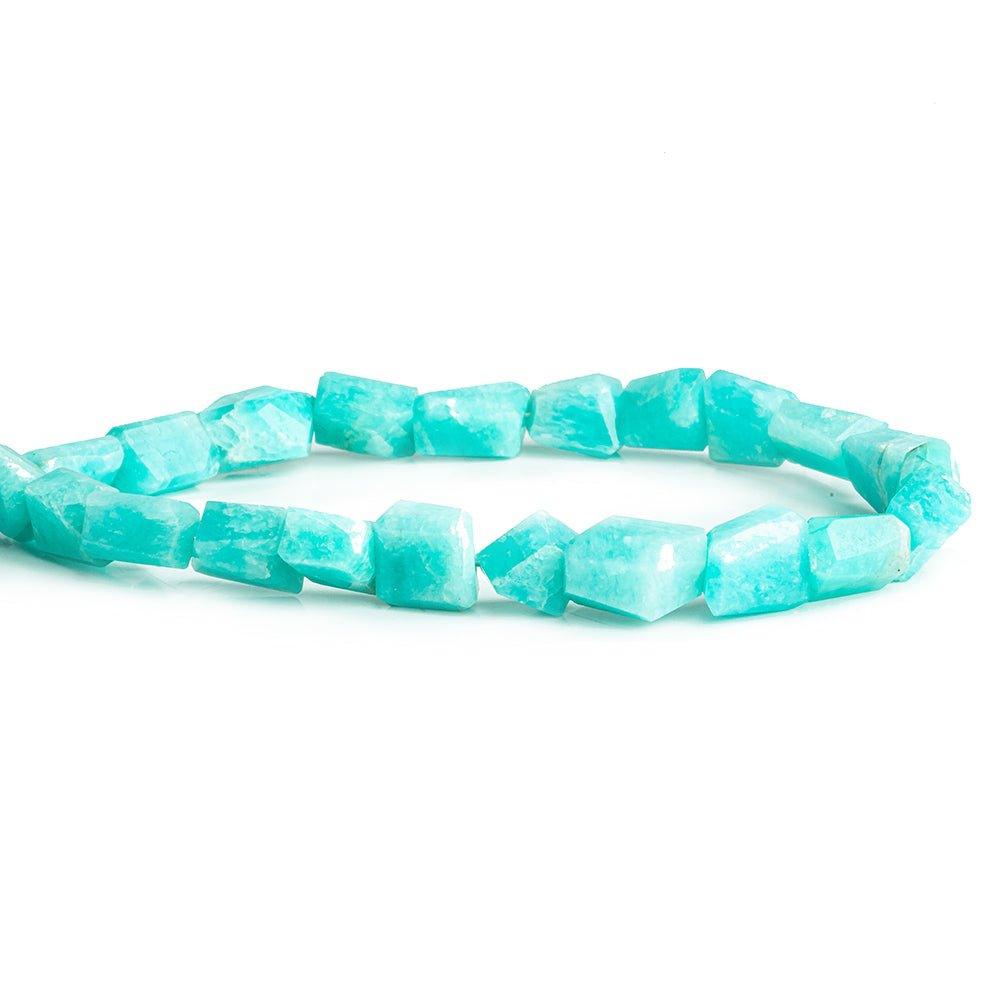 8x7mm-10x8mm Amazonite Faceted Nugget Beads 8 inch 22 pieces - The Bead Traders