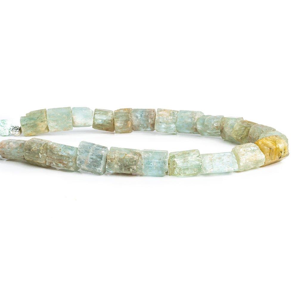 8x7mm-14x9mm Aquamarine Natural Crystal Beads 8 inch 38 pieces - The Bead Traders
