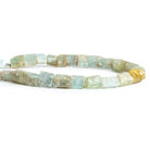 8x7mm-14x9mm Aquamarine Natural Crystal Beads 8 inch 38 pieces - The Bead Traders