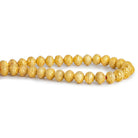 8x7mm Gold Plated Copper Roval Design Rounds 8 inch 30 beads - The Bead Traders