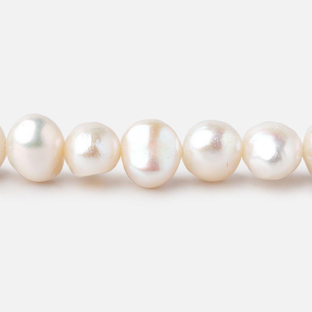 8x7mm Off White Baroque Pearls 15 inch 55 pieces - The Bead Traders