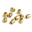 8x7mm Solid Brass Tubes - Lot of 10 - The Bead Traders