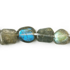 8x8-12x9mm Labradorite Plain Nugget 79 beads - The Bead Traders