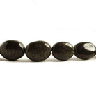 8x8-14x11mm Chocolate Brown & Blue Sapphire plain oval beads 14 inch 34 pieces - The Bead Traders