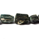 8x8-17x14mm Dark Indicolite Tourmaline natural crystal beads 14 inch 28 pcs - The Bead Traders
