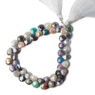 8x8-9x9mm Mystic Multi-Gemstone faceted hearts 43 pieces 8 inch - The Bead Traders