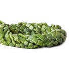 8x8mm Nephrite Jade plain square beads 15 inch 49 beads - The Bead Traders