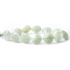 9-10mm Aquamarine faceted coins 6 inch 13 pieces - The Bead Traders