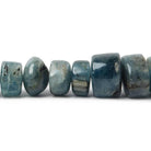 9-10mm Blue Kyanite plain Heishi beads 16 inch 88 pcs/string - Lot of 5 - The Bead Traders