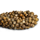 9-10mm Jasper Handcut Rounds 15 inch 35 beads - The Bead Traders