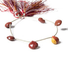 9-10mm Moukaite Jasper Faceted Heart 6 inch 6 Beads - The Bead Traders
