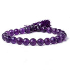 9-11mm Amethyst faceted round beads 10 inch 25 pieces - The Bead Traders
