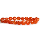 9-11mm Carnelian Faceted Coins 8 inch 20 beads - The Bead Traders