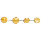 9-11mm Daffodil Yellow Chalcedony faceted coin beads 7.5 inch 10 pieces - The Bead Traders