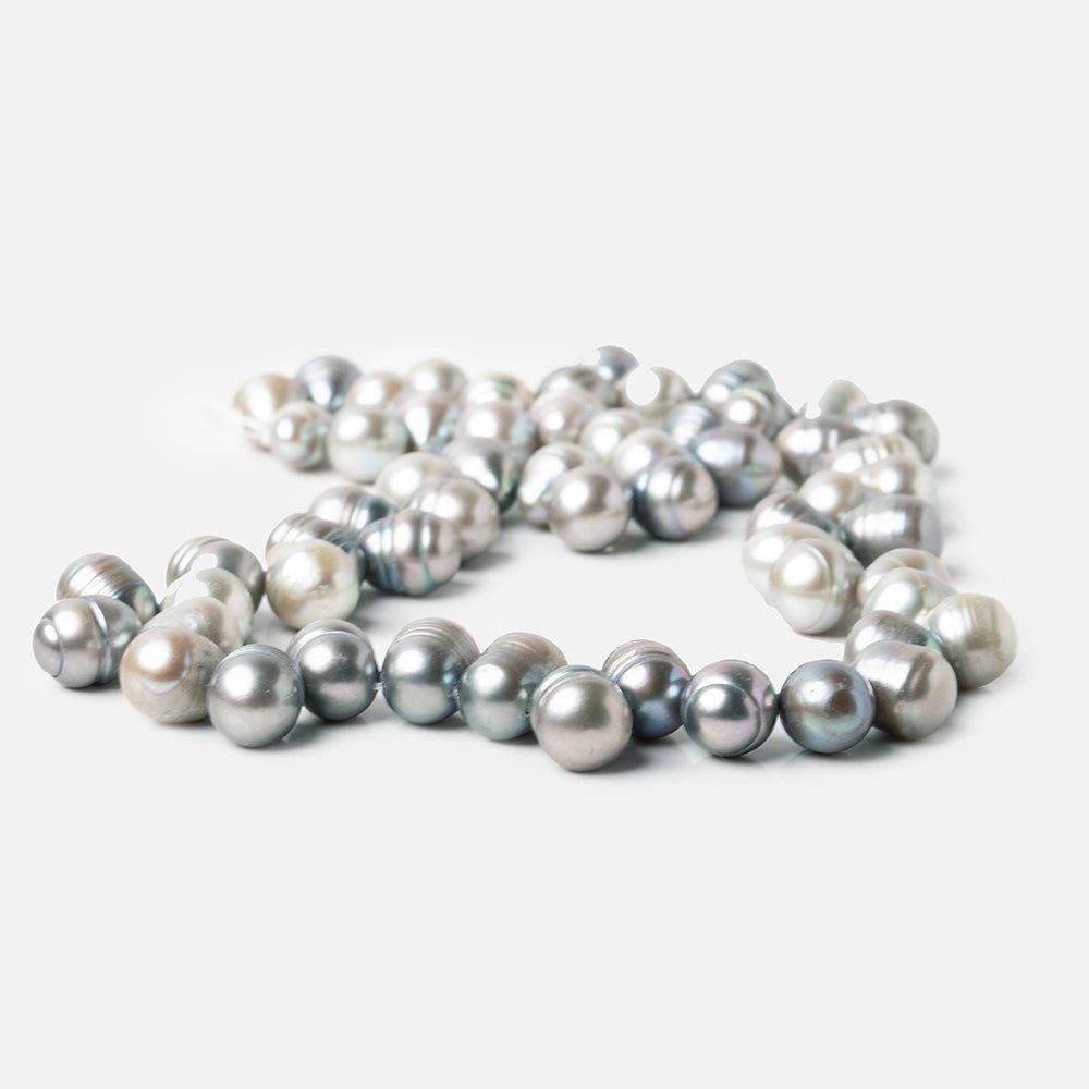 9-11mm Silver Baroque Freshwater Pearls, 15 inch - The Bead Traders