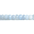 9-11mm Turkish Chalcedony Faceted Rondelles 14 inch 52 beads - The Bead Traders