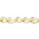 9-15mm Citrine Plain Pear Beads 13 inch 31 pieces - The Bead Traders