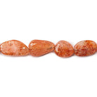 9-16mm Sunstone Plain Nugget Beads 8 inch 14 pieces - The Bead Traders