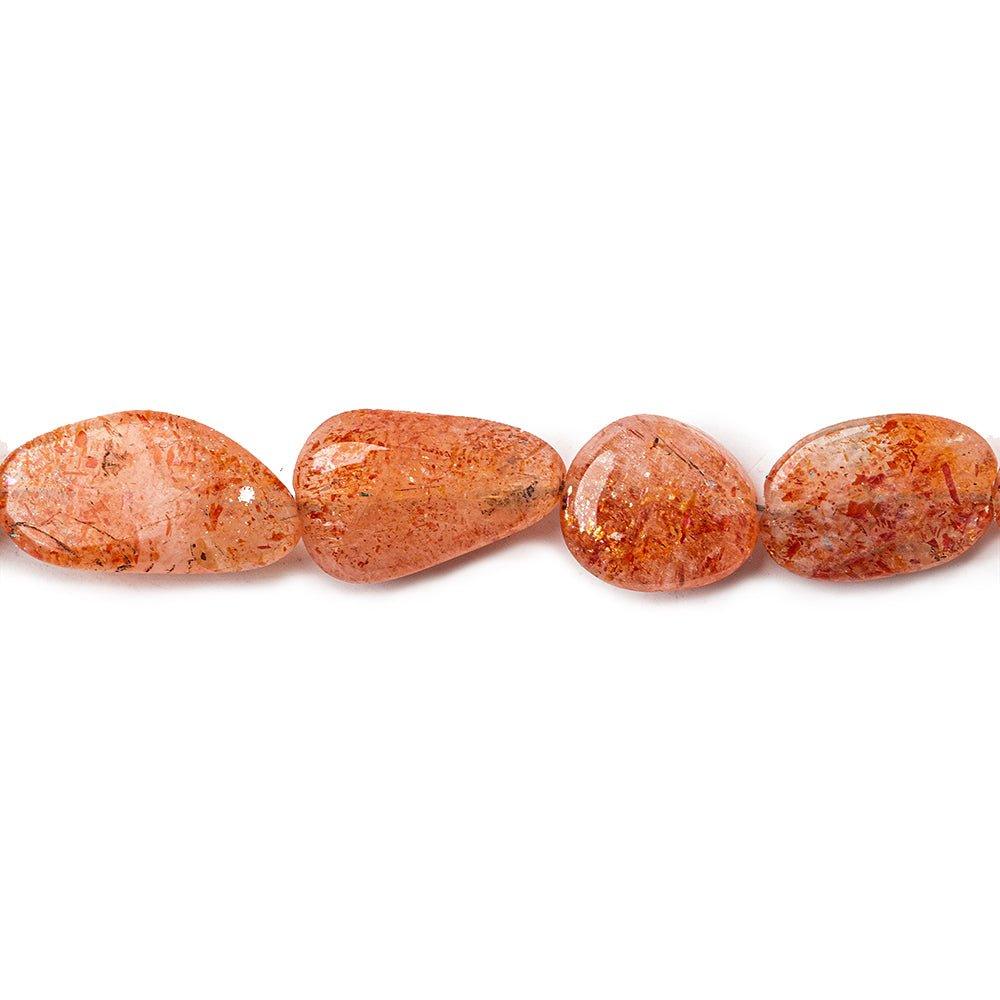 9-16mm Sunstone Plain Nugget Beads 8 inch 14 pieces - The Bead Traders