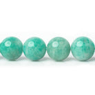 9.5-10mm Amazonite plain round beads 16 inch 40 pieces - The Bead Traders