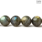9.5-10mm Labradorite plain round beads 15.5 inch 40 pieces - The Bead Traders