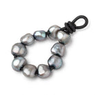 9.5-11.5mm Chambray Blue Baroque large hole Pearls 10 pieces - The Bead Traders