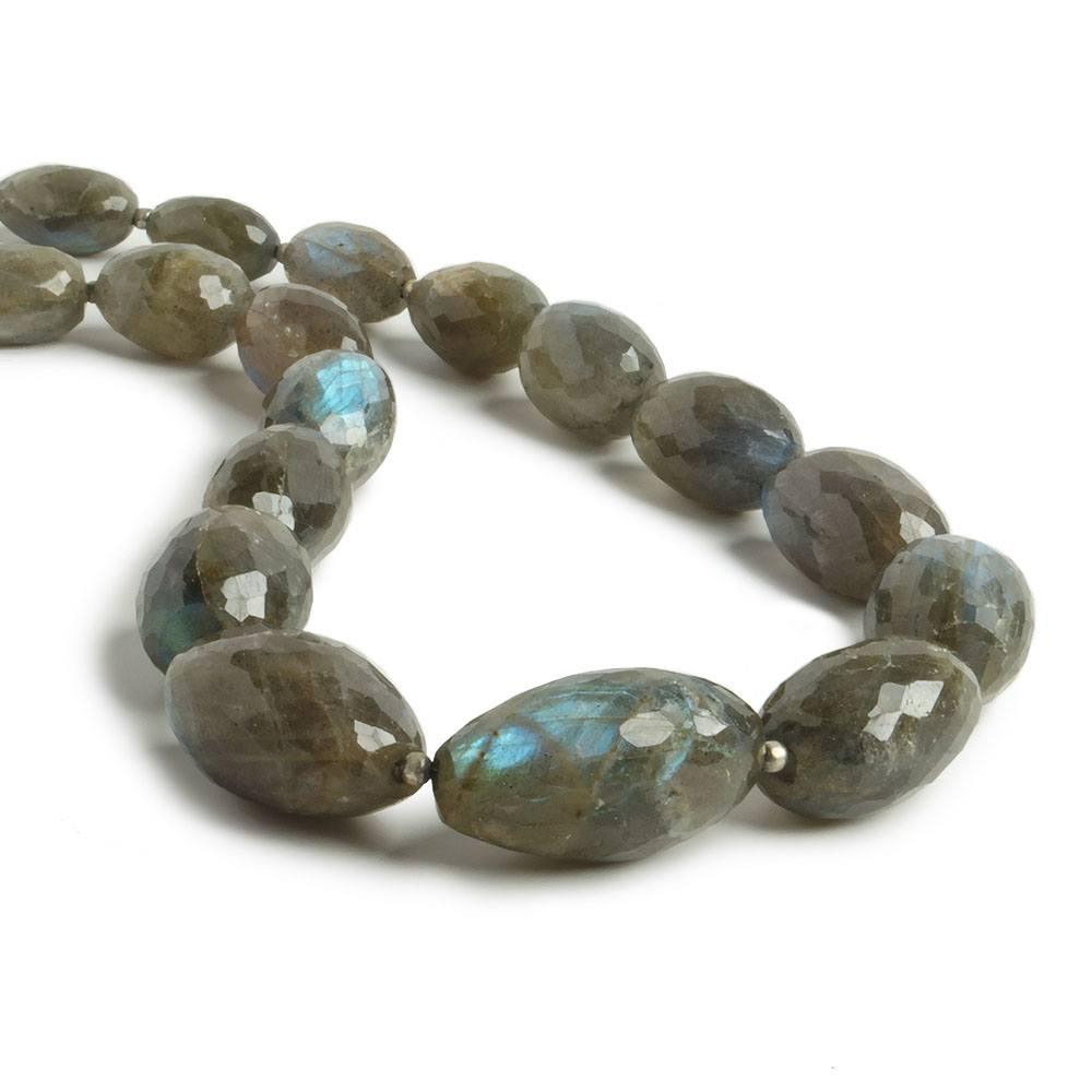 9.5x12-17x24mm Labradorite faceted nugget beads 16 inch 21 pieces - The Bead Traders