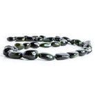 9.5x9mm 14.5x12mm Green Tourmaline Plain Nugget Beads 17 inch 36 pieces - The Bead Traders