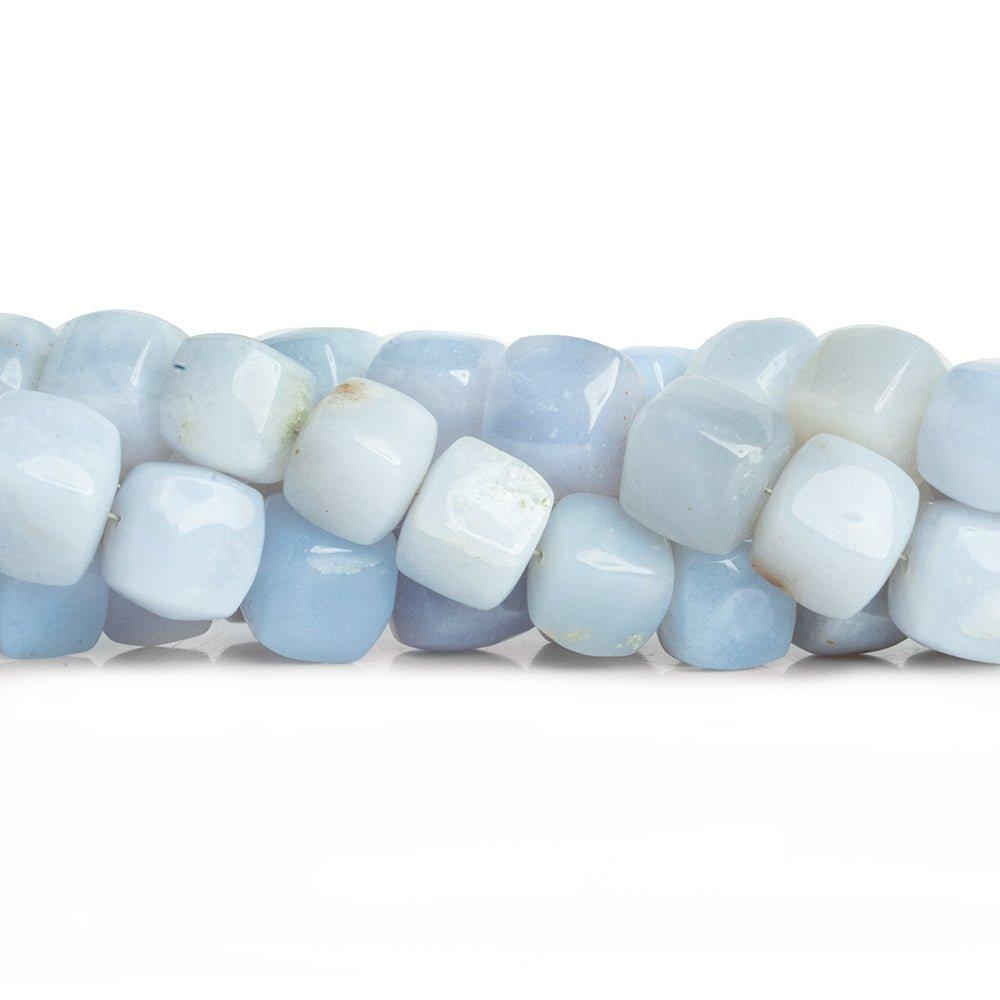 9mm-10mm Turkish Chalcedony Plain Cube Beads 8 inch 20 pieces - The Bead Traders