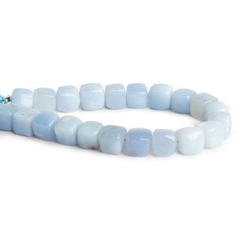 9mm-10mm Turkish Chalcedony Plain Cube Beads 8 inch 20 pieces - The Bead Traders